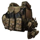 Плитоноска Ares Gen.2. (Комплект 7 подсумков) с системой быстрого сброса. Molle. Цвет Мультикам - изображение 1