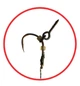 Готовий повідець з гвинтом W4C POP UP SCREW RIG, гачок WIDE GAPE №6 - зображення 4