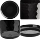 Квітковий горщик з підставкою Kadax Amily 25 см 3 шт. Чорний (K8150) - зображення 4