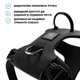 Шлея для собак с нагрудным кольцом и ручкой BullyBillows Lightweight Air Mesh Harness S: ОШ 31-46 см, ОГ 43-56 см Черный - изображение 2