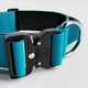 Тактичний широкий нашийник із ручкою для собак BullyBillows Combat Collar Handle 5 cm XL: 50 мм, ОШ 56-73 см Блакитний - зображення 2