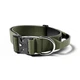 Тактический широкий ошейник с ручкой для собак BullyBillows Combat Collar Handle 5 cm L: 50 мм, ОШ 45-66 см Зеленый - изображение 1