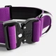 Тактический широкий ошейник с ручкой для собак BullyBillows Combat Collar Handle 5 cm XL: 50 мм, ОШ 56-73 см Фиолетовый - изображение 2