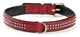 Ошейник со стразами для собак маленьких пород Swarovski Crystal Mini Collar Nobby M: 17-19 мм, Д 47, ОШ 35-41 см Красный - изображение 1