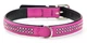 Ошейник со стразами для собак маленьких пород Swarovski Crystal Mini Collar Nobby M: 17-19 мм, Д 47, ОШ 35-41 см Малиновый - изображение 1