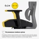 Крісло Mealux D1 Air Fabric Black (арт. HF-D1 F/B) - изображение 9