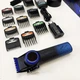 Професійна машинка для стрижки волосся VGR V-001 BLUE з дисплеєм 9000 об/хв та 10 насадками 1,5-24 мм - зображення 7