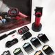 Профессиональная машинка для стрижки волос VGR V-001 RED с дисплеем 9000 об и 10 насадками (1,5-24 мм) - изображение 4