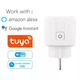 Розумна розетка TUYA WIFI 3000W 16A розумний будинок Amazon Alexa Google Assistant голосове керування - зображення 1