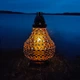 Лампадка велика ажурна ручної роботи Witraz Premium Gold Blue - зображення 3