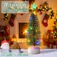 Новорічна настільна ялинка 175 мм з підсвіткою 10 LED Xmas Decor Multicolor - изображение 1