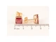 Сережки XUPING пусети M&L 18K "Червоні кристали" 8х8мм 303542 - изображение 2