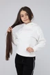 Худи для девочки 134 цвет молочный YUKI ЦБ-00284931 - изображение 1