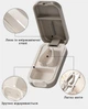 Делитель для таблеток, карманная таблетница на одну ячейку Easy Cutter, серо-белая - изображение 3