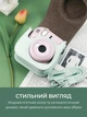 Чехол сумка для фотоаппарата FujiFilm INSTAX mini защитный Экокожа/Микрофибра 13,7х11,7х7,5 см Мятная (CCCF-002) - изображение 5