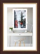 Фоторамка пластиковая 13х18 под фото 10х15 багет: AM1515-152-32 Темное дерево с золотом (с глянцевым стеклом 1-1.5мм, паспарту белое, двп) EmojiFrame - изображение 1