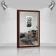 Фоторамка пластиковая 15х20 багет: AM1515-152-32 Темное дерево с золотом (с глянцевым стеклом 1-1.5мм, двп) EmojiFrame - изображение 2