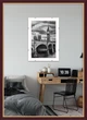 Фоторамка пластиковая 30х42 багет: AM1515-054-2 Темное дерево с золотом (с акриловым стеклом 1.5мм, двп) EmojiFrame - изображение 1
