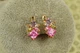 Сережки Xuping Jewelry Ельфійські з різнокольоровими каменями 1,4 см золотисті - зображення 1