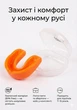 Капа боксерська BADBOY підліткова (7-11 років) для єдиноборств та спорту, термопластична з кейсом у комплекті (жовтогарячий) - зображення 3