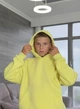 Теплий зимовий спортивний костюм дитячий для хлопчика з трьохнитки пеньє з начосом 104/110 жовтий - зображення 3