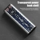 Корпус повербанка DIY BQ-S21PD/S87PD-V1, 22.5W, под АКБ 4x21700, 2xUSB-A, Type-C in/out, Lightning in, BLACK-TRANSPARENT - изображение 6