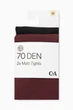 Комплект колгот 70 ден (2 пары) C&A 22243941c38 L комбинированный (100006789) - изображение 4