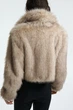 Шуба из эко меха H&M 1228430001c45 L бежевый (100002083) - изображение 5