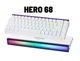 Ігрова Клавіатура AULA HERO 68 HE White Магнітні світчі. Дротова 8000Hz/s. RGB Панель, 68 keys, Switch 0.1mm. Rapid Trigger - зображення 1