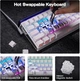 Ігрова Клавіатура AULA HERO 68 HE White Магнітні світчі. Дротова 8000Hz/s. RGB Панель, 68 keys, Switch 0.1mm. Rapid Trigger - зображення 4