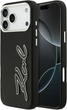 Панель Karl Lagerfeld FW Grained Signature Logo для Apple iPhone 17 Pro Max Black (KLHCP17XPGFKSRSK) - зображення 1