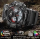 Тактичний смарт годинник Military Watch LC 21 Camouflage компас, ліхтарик, дзвінки, IP68 - изображение 6