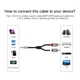 Кабель мультимедійний 3.5mm M to 2xRCA M 5.0m AV116 black Ugreen (10591) - зображення 8