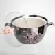 Бульонница фарфоровая Labubu с крышкой и ручками 800 мл FM-34C 5174479 - изображение 4