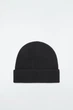 Шапка біні COS ribbed wool and cashmere beanie 0909238001 Чорний - зображення 1