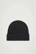 Шапка біні COS ribbed wool and cashmere beanie 0909238001 Чорний - зображення 3