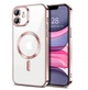 Чехол Fiji Chrome для Apple iPhone 11 с MagSafe и защитой камер Rose Gold - изображение 1