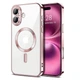 Чехол Fiji Chrome для Apple iPhone 16 с MagSafe и защитой камер Rose Gold - изображение 1