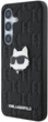 Панель Karl Lagerfeld Leather Monogram Pin Logo Choupette Head для Samsung Galaxy S25 Black (3666339449827) - зображення 1