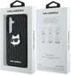 Панель Karl Lagerfeld Leather Monogram Pin Logo Choupette Head для Samsung Galaxy S25 Black (3666339449827) - зображення 8