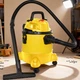 Сетевой промышленный пылесос профессиональный 2E PowerClean 20P 1000 Вт 15 кПа с контейнером на 20 л влажная/сухая уборка функция воздуходувки с защитой IPX4 Желтый - изображение 3