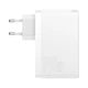 Мережевий зарядний пристрій Baseus GaN5 Pro 3 порти, USB + Type-C 140W Білий + кабель Baseus Superior Type-C для Type-C 240W Білий - изображение 2