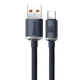 Кабель Baseus Crystal Shine Series Fast Charging Data Cable USB to Type-C 100W 1.2m Black - изображение 2