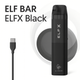Многоразовая POD-система Elf Bar ELFX 1000 mAh Под Эльф Бар до 30 Вт два картриджа 0.6Ω и 0.8Ω 3 мл Type-C электронка чёрная - изображение 1