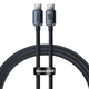 Кабель Baseus Crystal Shine Series Fast Charging Data Cable Type-C to Type-C 100W 1.2m Black - изображение 1