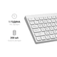 Клавіатура OfficePro SK955W Wireless/Bluetooth White (SK955W) - зображення 13