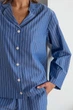 Пижама Forli Пижамный костюм из хлопка с брюками Ocean Strip XS/S Синий HL0073-13-69_XS/S - изображение 5