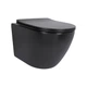 Унитаз подвесной Qtap Robin New Ultra Quiet с сиденьем с сиденьем Soft-Close MATT BLACK QT13332381АSMBSD00052574 - изображение 1