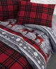 Турецкое новогоднее постельное белье First Choice фланель Happiness red полуторное - изображение 3
