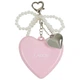 Складана щітка-брелок для волосся у формі серця La'dor Heart Brush Pink 1 шт (8809982980315) - зображення 2